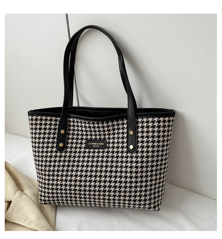 Bolso tote de pata de gallo – foto 11