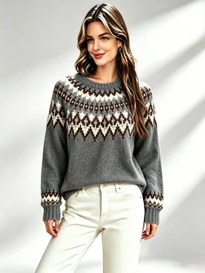 Jersey Fair Isle de cuello redondo – foto 2