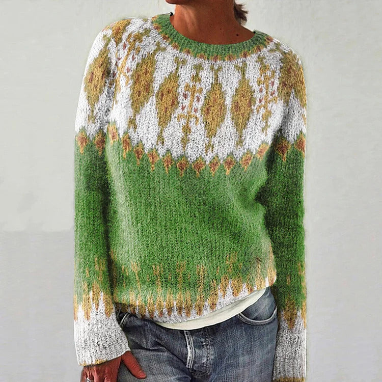 Jersey jacquard nórdico de cuello redondo – foto 14
