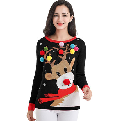 Jersey navideño de reno con luces – foto 3