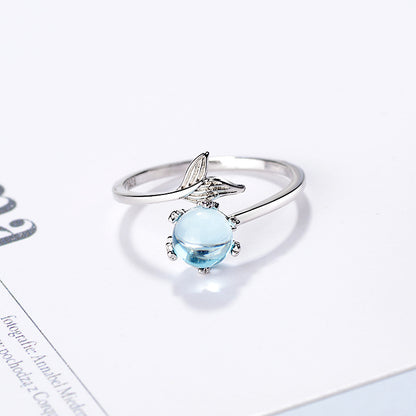 Anillo cola de sirena en plata 925 – foto 3