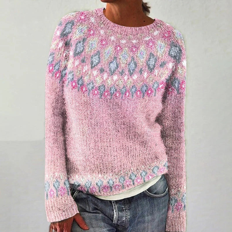 Jersey jacquard nórdico de cuello redondo – foto 10
