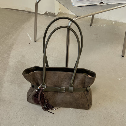 Bolso de hombro efecto ante – foto 7