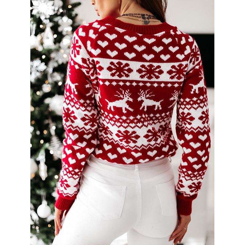 Jersey navideño de alces y copos – foto 5
