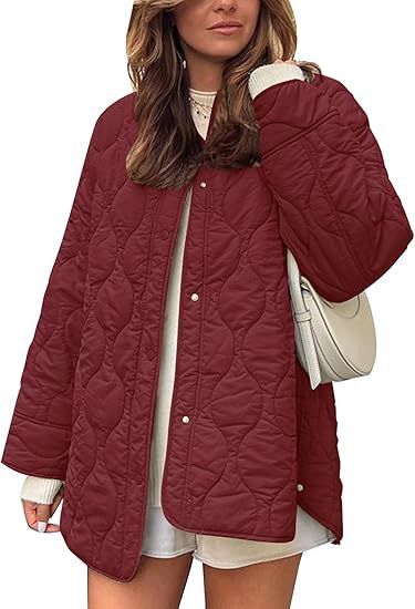 Chaqueta acolchada oversize sin cuello – foto 12