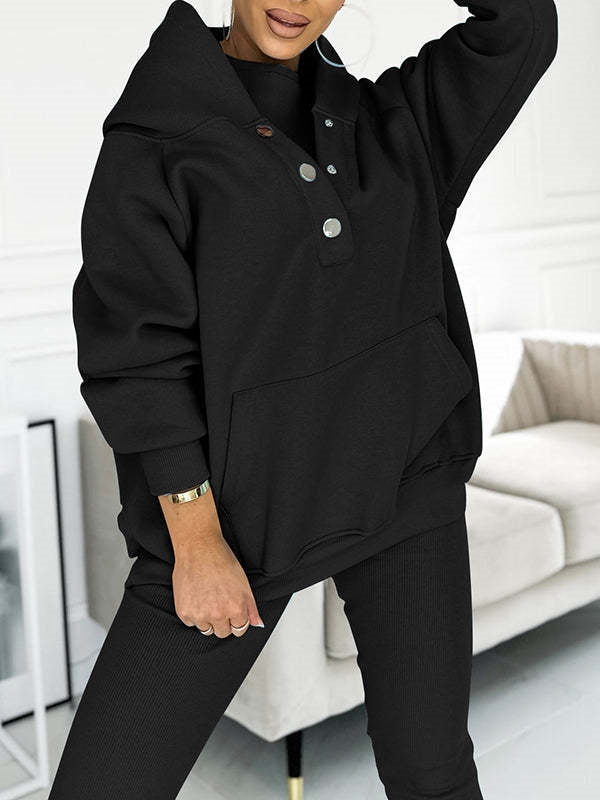 Sudadera con capucha de tejido grueso – foto 2