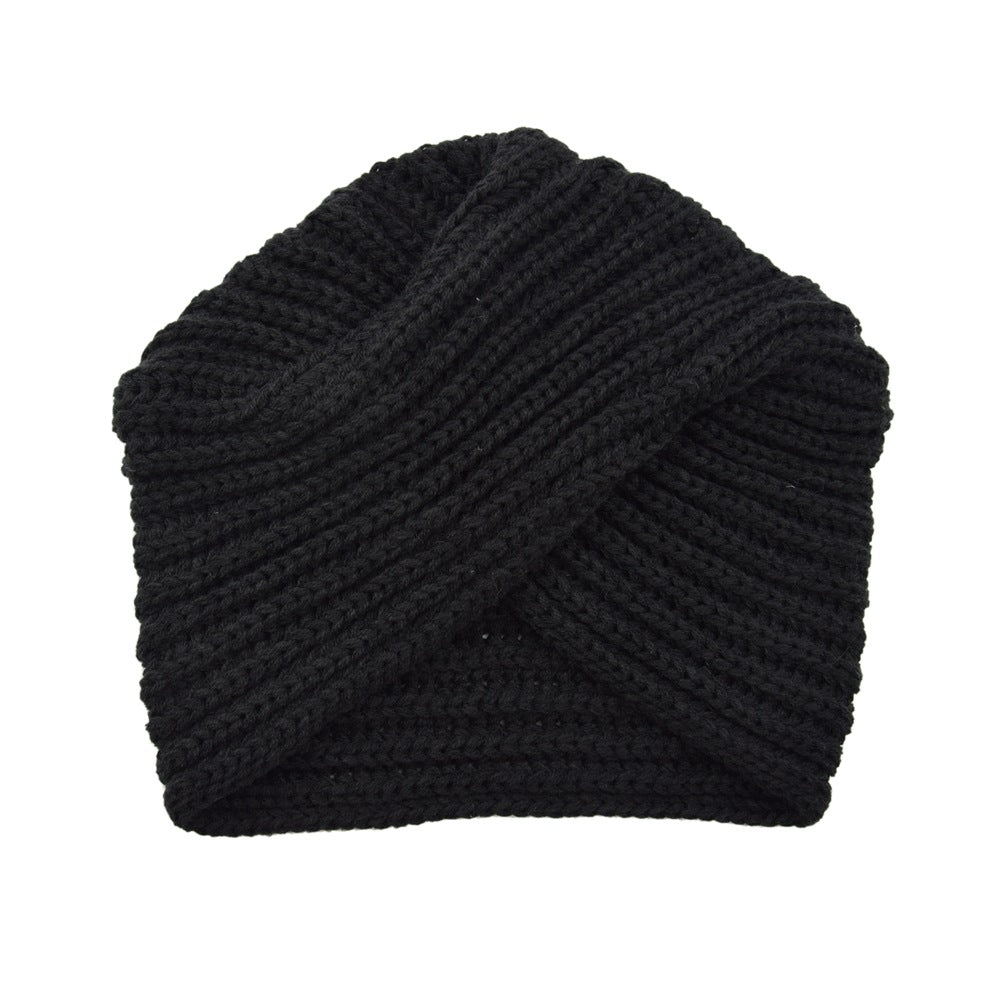 Gorro turbante de punto cruzado – foto 3