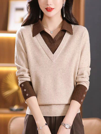 Jersey de punto con cuello camisero – foto 4