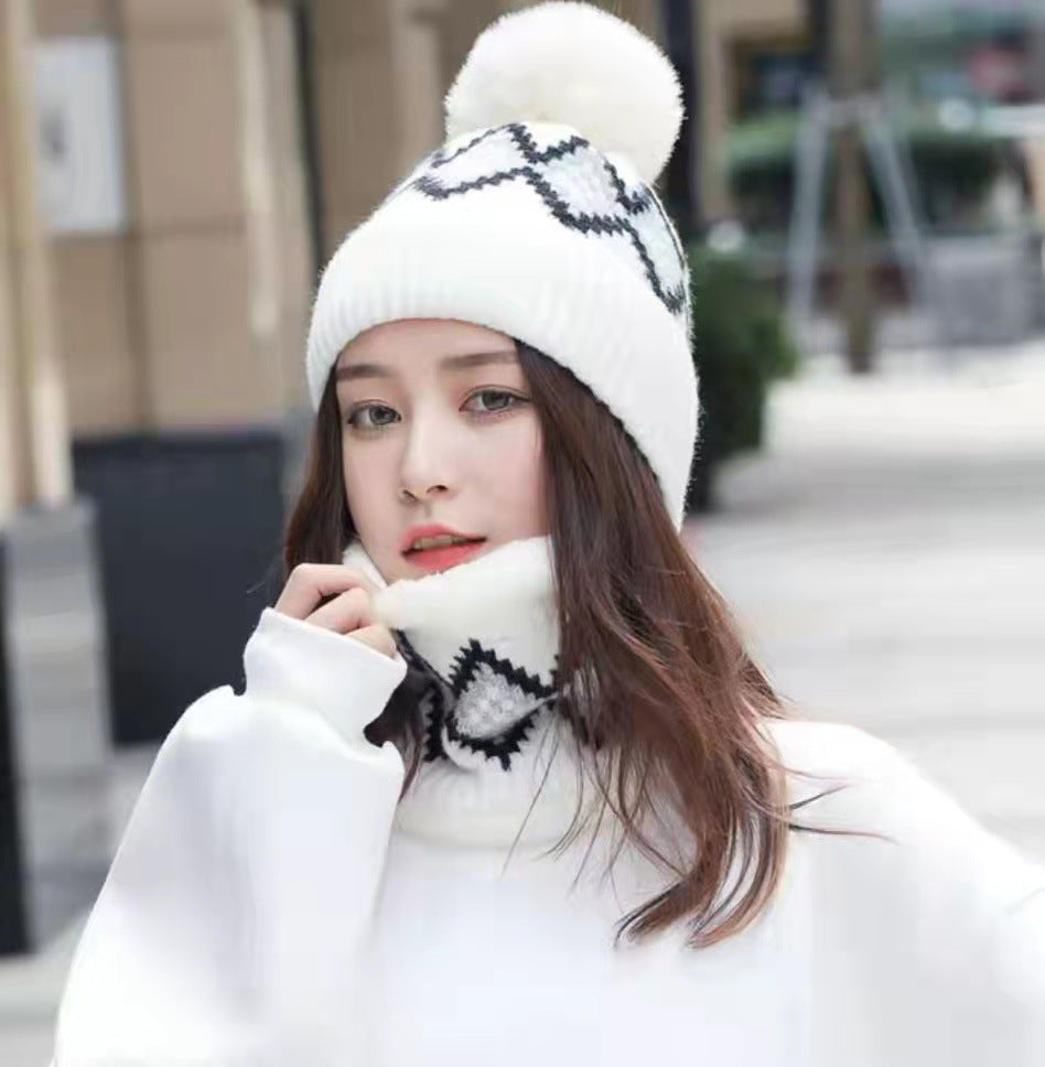 Conjunto de gorro de rombos y braga – foto 3
