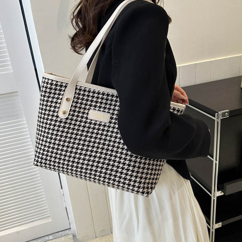 Bolso tote de pata de gallo – foto 2