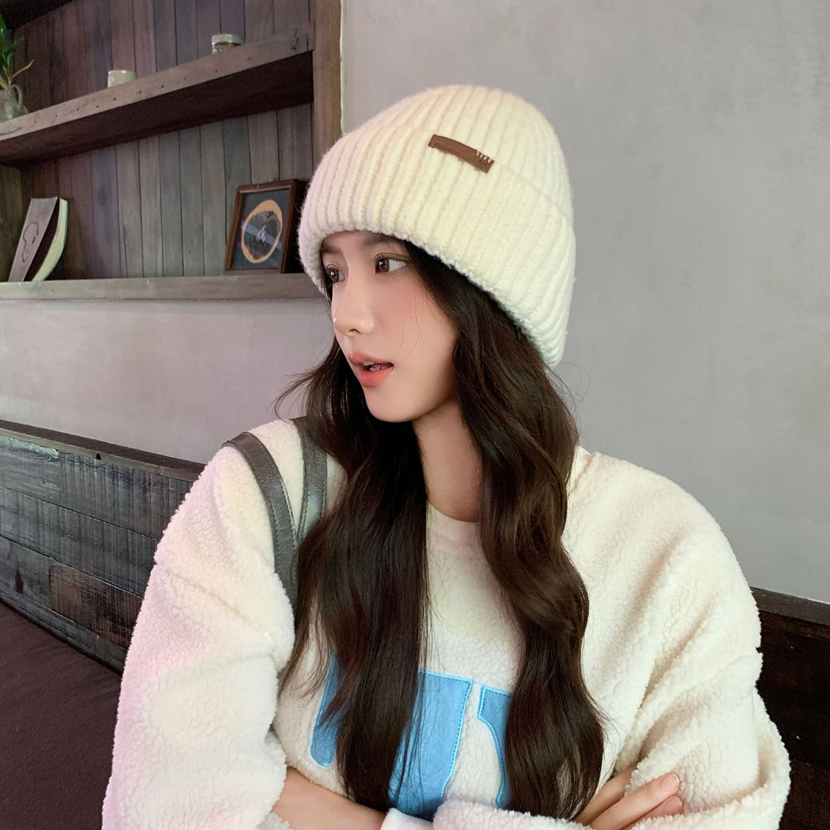 Gorro de canalé con vuelta