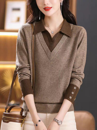 Jersey de punto con cuello camisero – foto 9