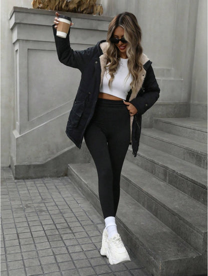 Chaqueta con capucha y cremallera – foto 3