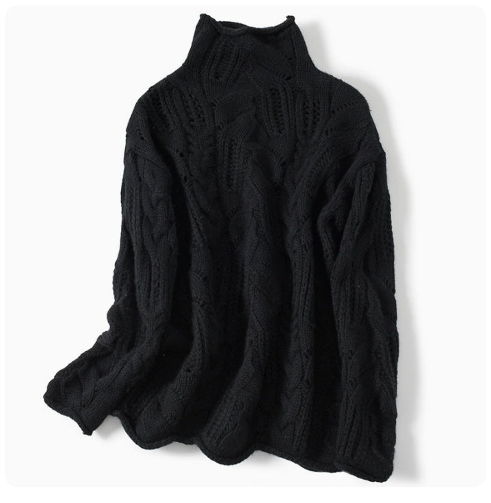 Jersey de ganchillo de cuello alto – foto 8