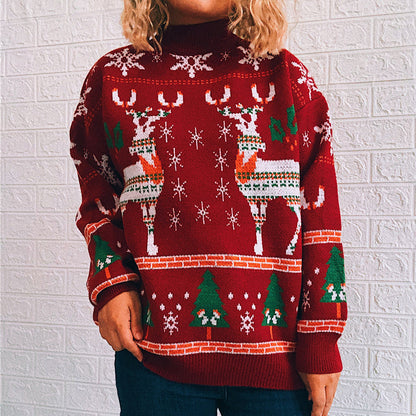 Jersey navideño de alce, copos y abeto – foto 9