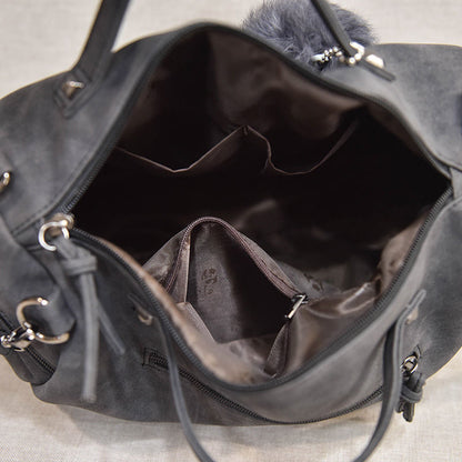 Bolso bowling con pompón – foto 5