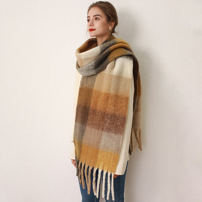 Bufanda de cuadros degradados – foto 4