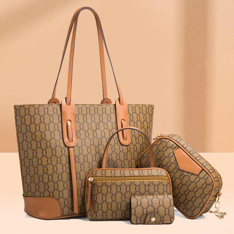 Set de 4 bolsos estampados