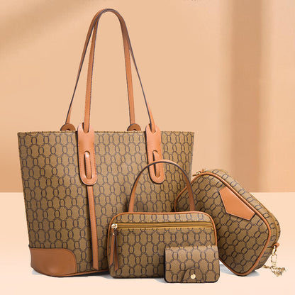 Set de 4 bolsos estampados
