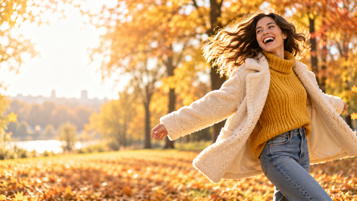 Amigas riendo con ropa de otoño – Selenia Collection