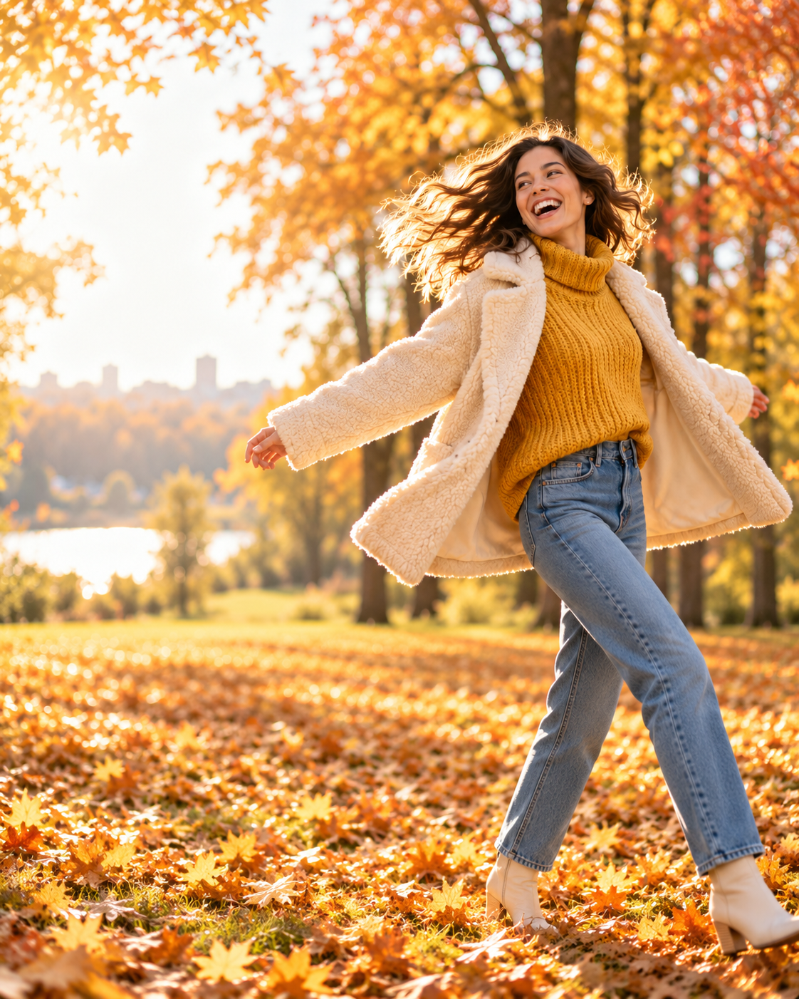 Amigas riendo con ropa de otoño – Selenia Collection