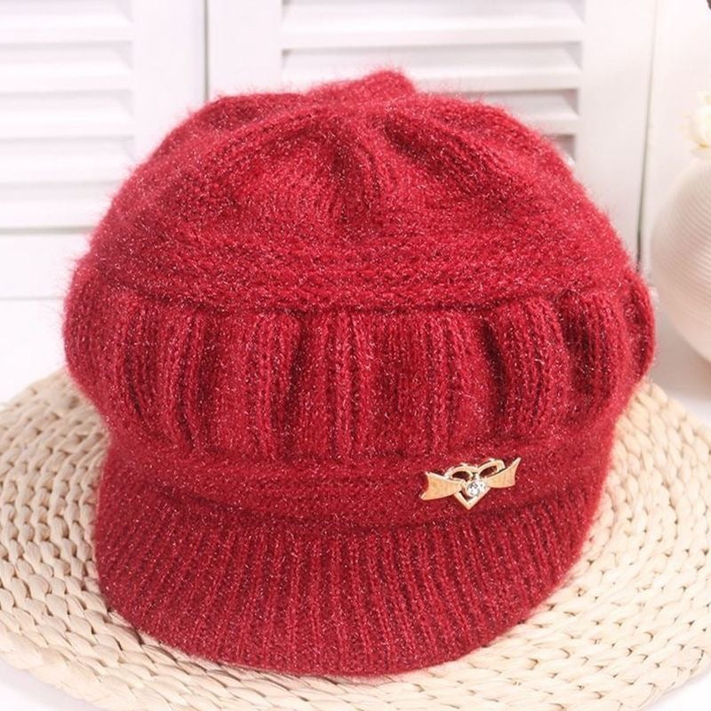 Boina de punto con visera y broche – foto 5
