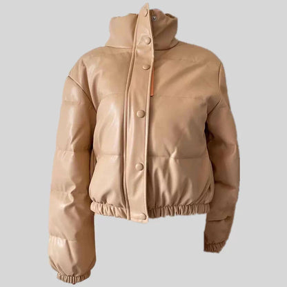 Chaqueta corta acolchada brillante – foto 4