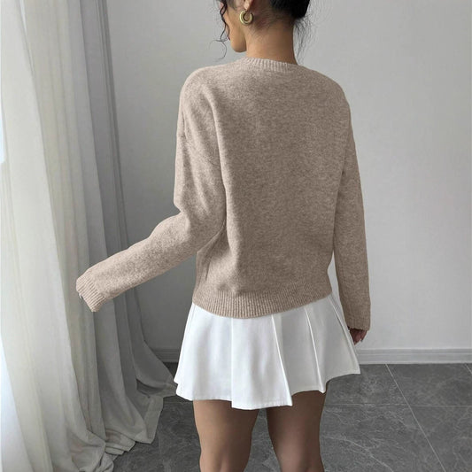 Jersey de cuello redondo con flores – foto 2
