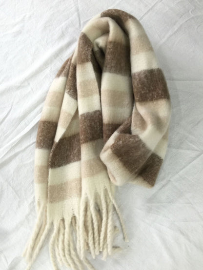 Bufanda de cuadros efecto mohair – foto 22