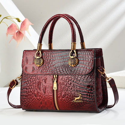 Bolso de mano efecto cocodrilo – foto 4