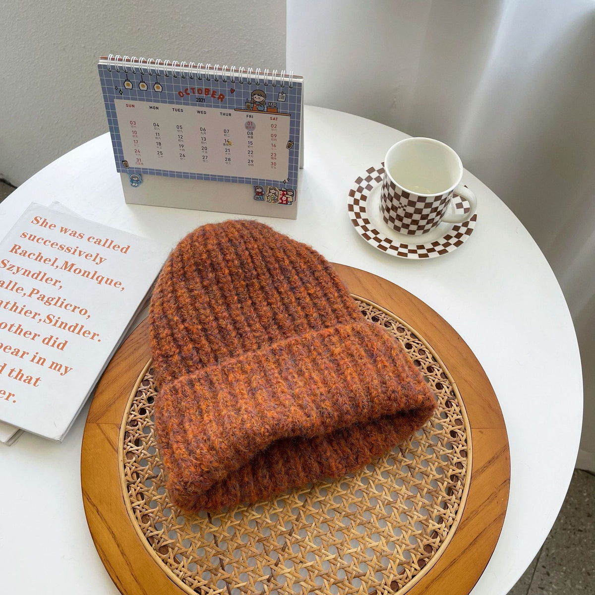Gorro de canalé grueso jaspeado – foto 4