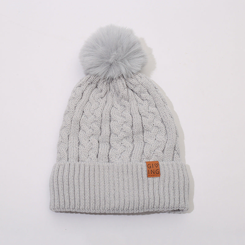 Gorro trenzado forrado con pompón de pelo – foto 8