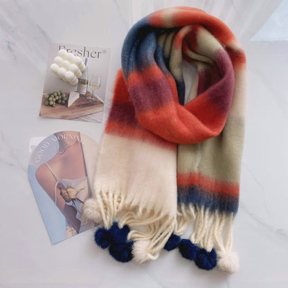 Bufanda multicolor efecto mohair – foto 11