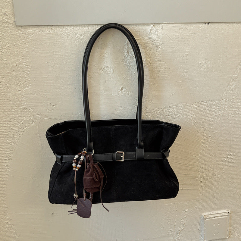 Bolso de hombro efecto ante – foto 9