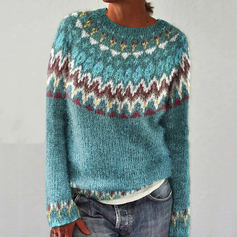 Jersey jacquard nórdico de cuello redondo – foto 13