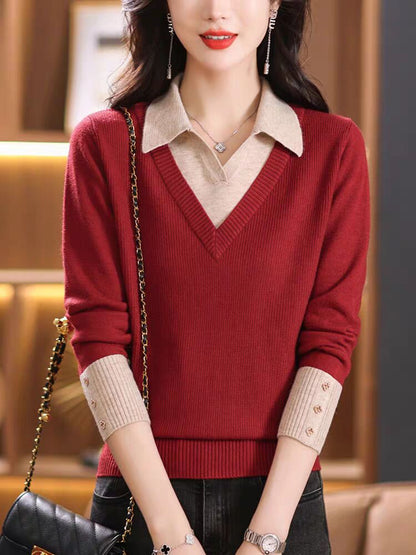 Jersey de punto con cuello camisero – foto 10