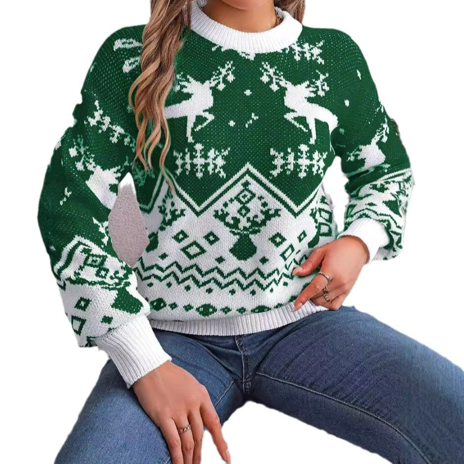 Jersey navideño de renos y copos – foto 4