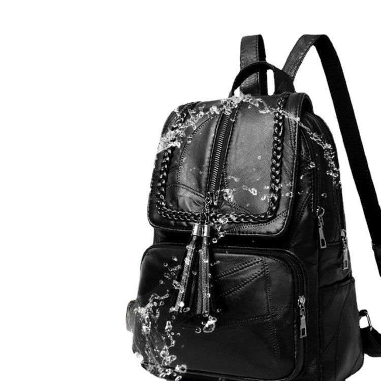 Mochila de polipiel con flecos – foto 3