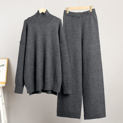 Conjunto de punto grueso jersey y pantalón – foto 8