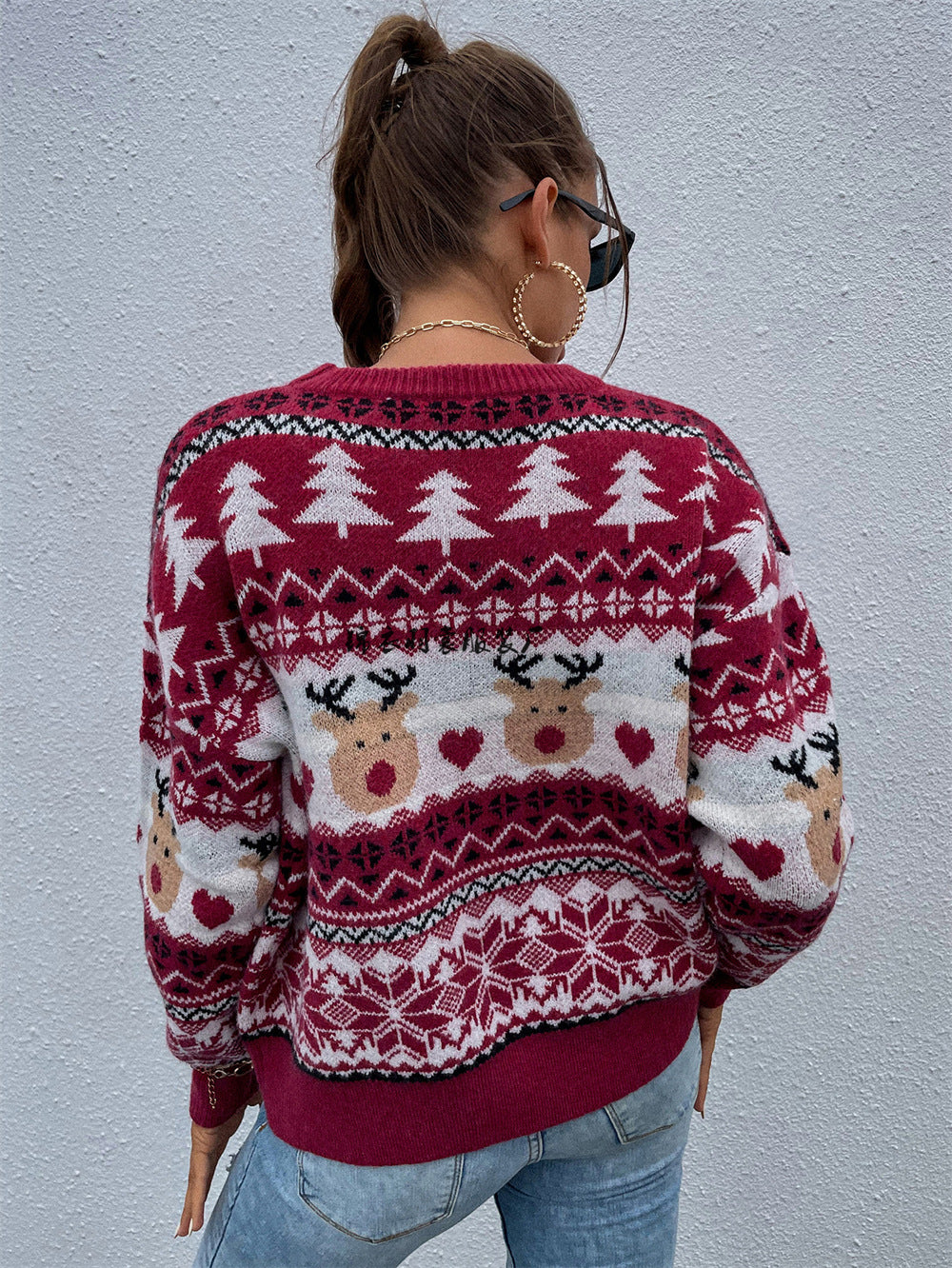 Jersey navideño nórdico rojo – foto 6