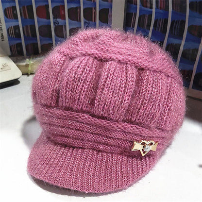 Boina de punto con visera y broche – foto 6