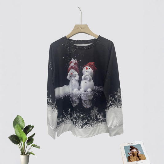 Sudadera navideña de muñecos de nieve – foto 2
