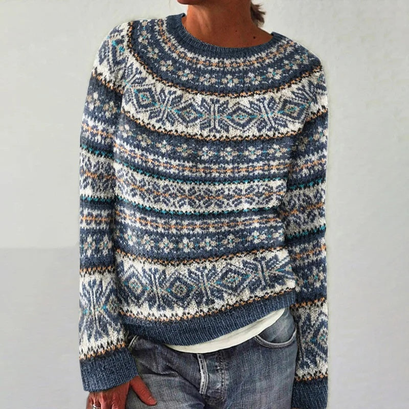 Jersey jacquard nórdico de cuello redondo – foto 16