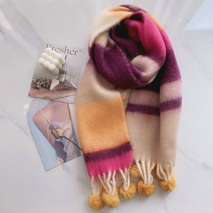 Bufanda multicolor efecto mohair – foto 12