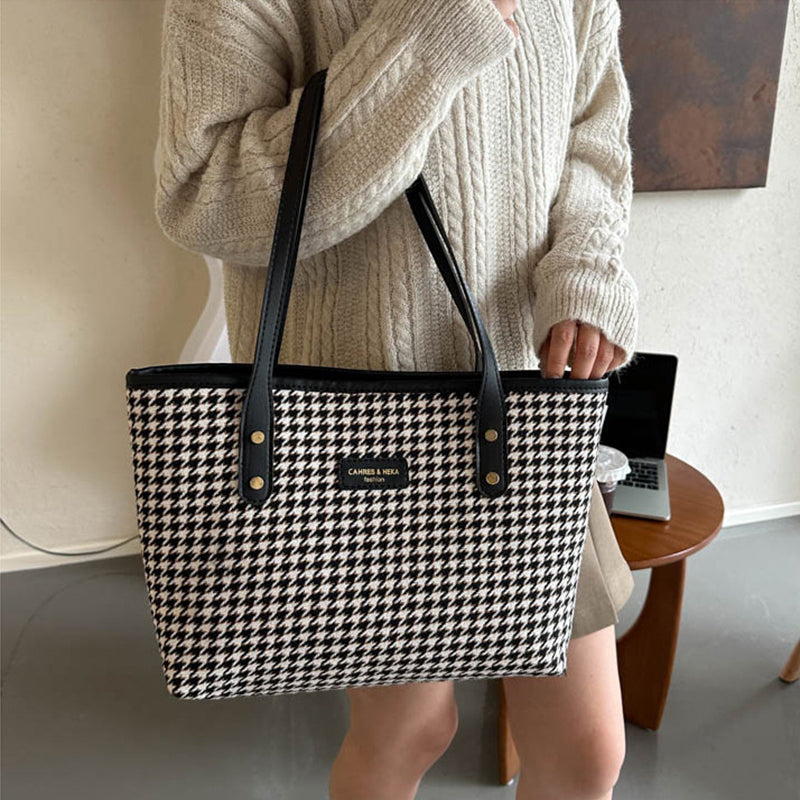Bolso tote de pata de gallo – foto 5