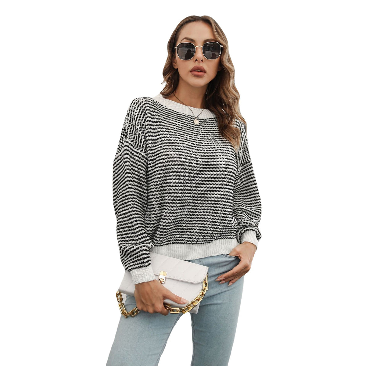 Jersey de rayas holgado – foto 4