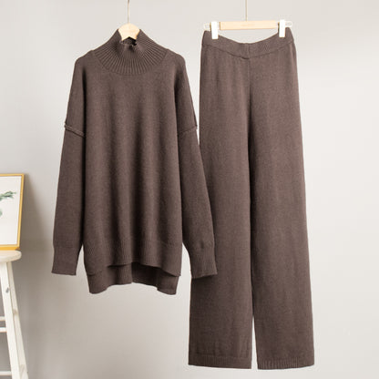 Conjunto de punto grueso jersey y pantalón – foto 7