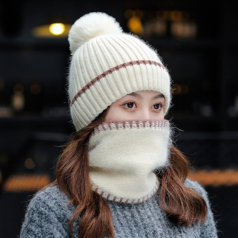 Conjunto de gorro con pompón y braga – foto 4