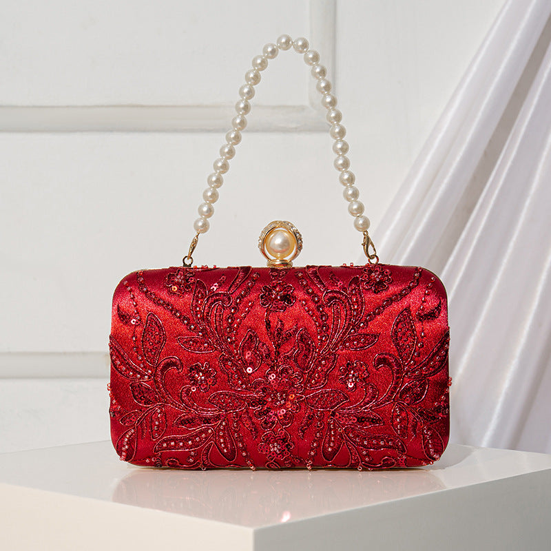 Bolso de fiesta bordado con cuentas – foto 3