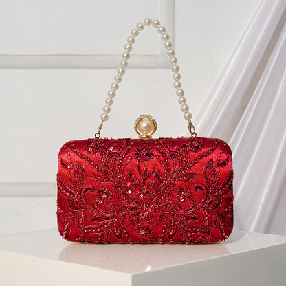 Bolso de fiesta bordado con cuentas – foto 3